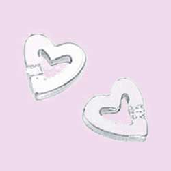 Open Heart Diamond Earrings