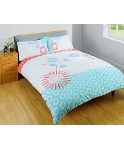 Unbranded Oriental Blossom Double Duvet Set