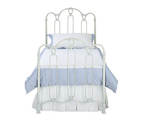 Original Bedstead Co- The Windsor 3FT Single Metal Bed- Glossy Ivory