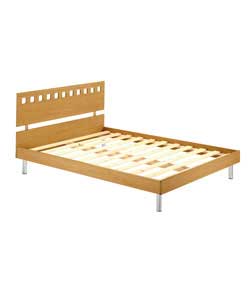 Oslo Oak Double Bedstead - Frame Only