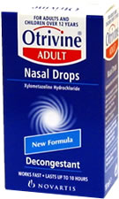 Otrivine Adult Nasal Drops 10ml