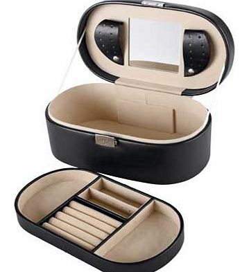 Unbranded Oval Black Jewellery Box