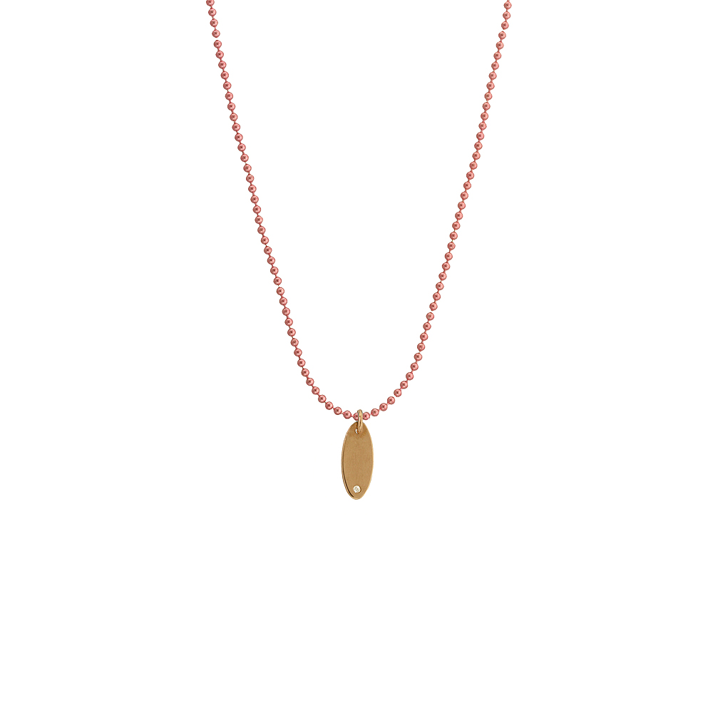 Unbranded Oval Pendant - Rose Gold