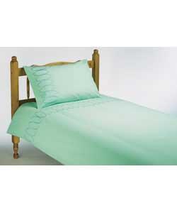 Oval Single Duvet Cover Set - Green