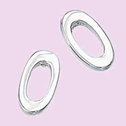 Oval Stud Earrings