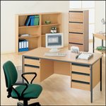 BUDGET DESK RANGE - BEECH - Best selling, best value