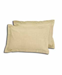 Pair of Natural Saville Row Oxford Pillowcases.