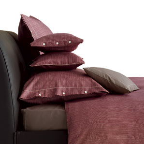 Parallel Duvet Cover- Ruby- Super Kingsize