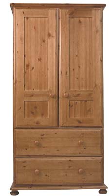 PARKHAM PINE WARDROBE 2 DRAWER