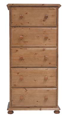 PARKHAM PINE WELLINGTON 5 DRAWER