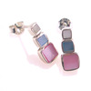 Unbranded Pastel Squares Stud Earrings