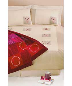 Patchwork Double Duvet Set - Linen