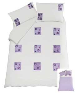 Unbranded Patchwork Lilac Duvet Set - Single