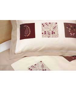 Patchwork Single Duvet Set - Linen