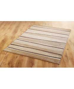 Unbranded Patina Stripe Rug - Natural