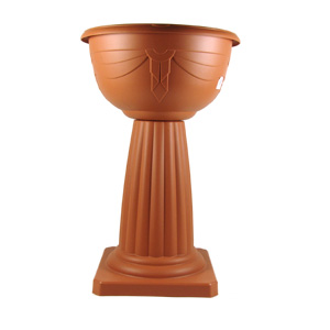 Unbranded Pedestal Planter Terracotta 40cm