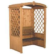 Unbranded Peel Wooden Enclosed Arbour Seat