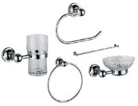 Pegler Biarritz Chrome Bathroom Accessory Pack