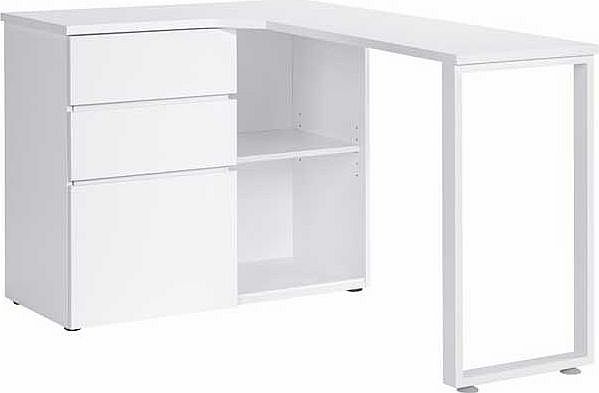 Peninsular Home Office Corner Desk with Sliding