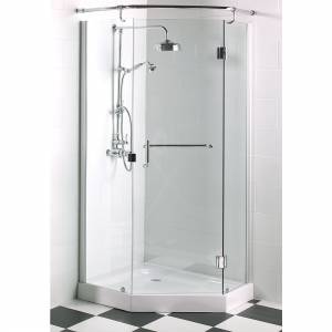 Unbranded Pentangle Pivot Door Shower Enclosure (Including