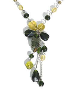 Peridot Bead Necklace