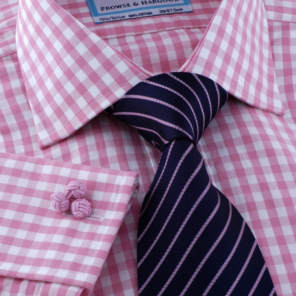 Pink Gingham Check Shirt