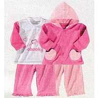 PINK TRS/TEE 4PC SET