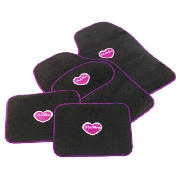 Unbranded Pinkwheels Car Mat 4 Set