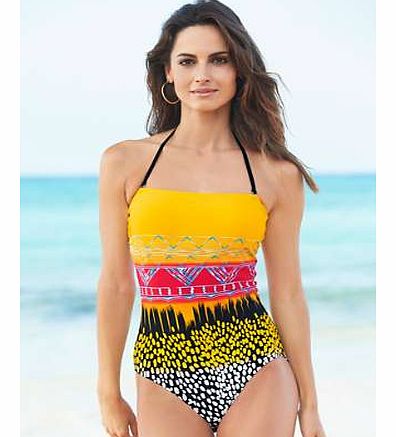 Unbranded Placement Spot Bandeau Swimsuit