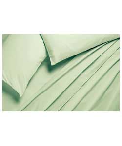 Plain Dyed Double Sheet Set - Green