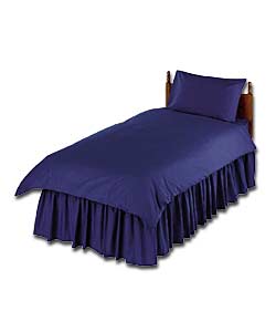 Plain Dyed Navy Single Sheet Set