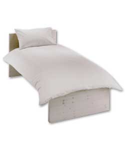 Includes duvet cover and 1 pillowcase. 50% polyest