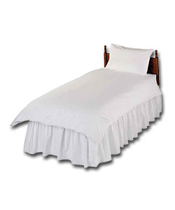 Plain Dyed Single Sheet Set - White.