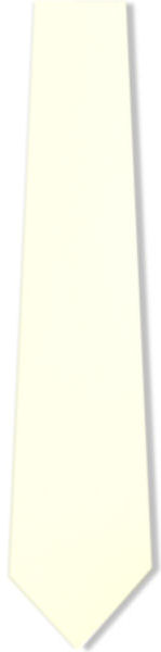 Unbranded Plain Ivory Tie