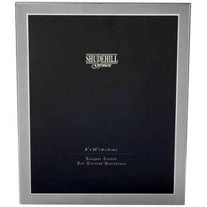 Unbranded Plain Satin Silver Photo Frame 8x10