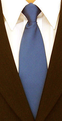 Unbranded Plain Sky Blue Clip-On Tie