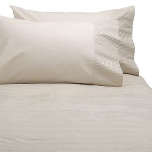 Pleats Duvet Cover- Putty- Kingsize