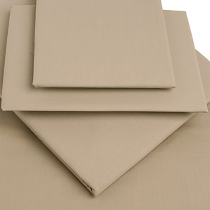 Polycotton Flat Sheet- Barley- Double