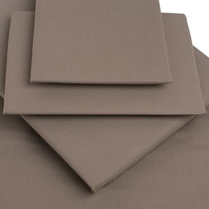 Polycotton Flat Sheet- Mocha- Kingsize