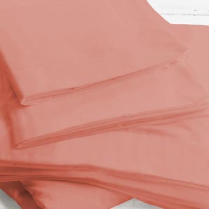 Polycotton Pillowcase- Terracotta- Oxford