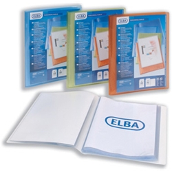 Elba Polyvision Display BooksTransparent polypropylene display book20 pocketSize: A4Clear