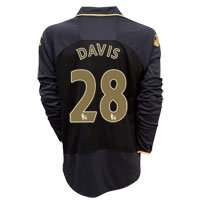 Portsmouth Third Shirt 2008/09 with Davis 28