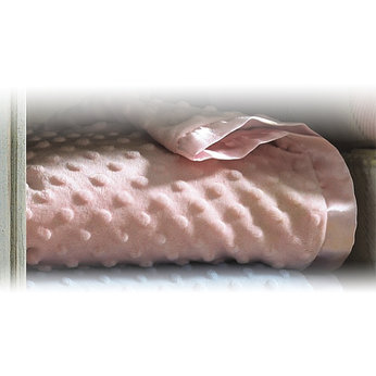Unbranded Pram/Moses Basket Popcorn Blanket - Pink