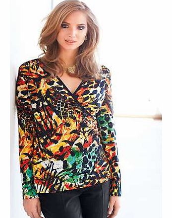 Print Wrap Top