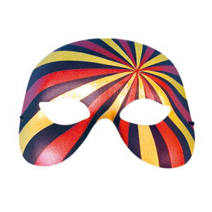 Unbranded Psyco eyemask, gold/red