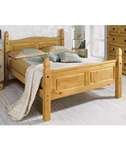 Unbranded Puerto Rico Light Rustic Double Bed - Luxury Firm Mattress