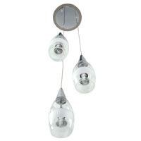 Pulse Three Light Pendant Chrome Finish