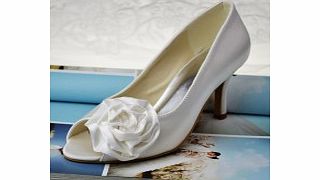 Unbranded Pumps Satin Stiletto Heel Pumps Ivory