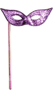 Unbranded PURPLE GLITTER ON TINSEL STICK