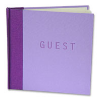 Exclusive to confetti, these colourful guestbooks